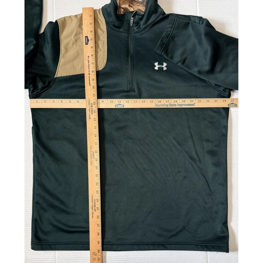 Lot 2 -UNDER ARMOUR - Men's 1/4 Zip Pullover Long Sleeve Hunting Shirt - X-Large